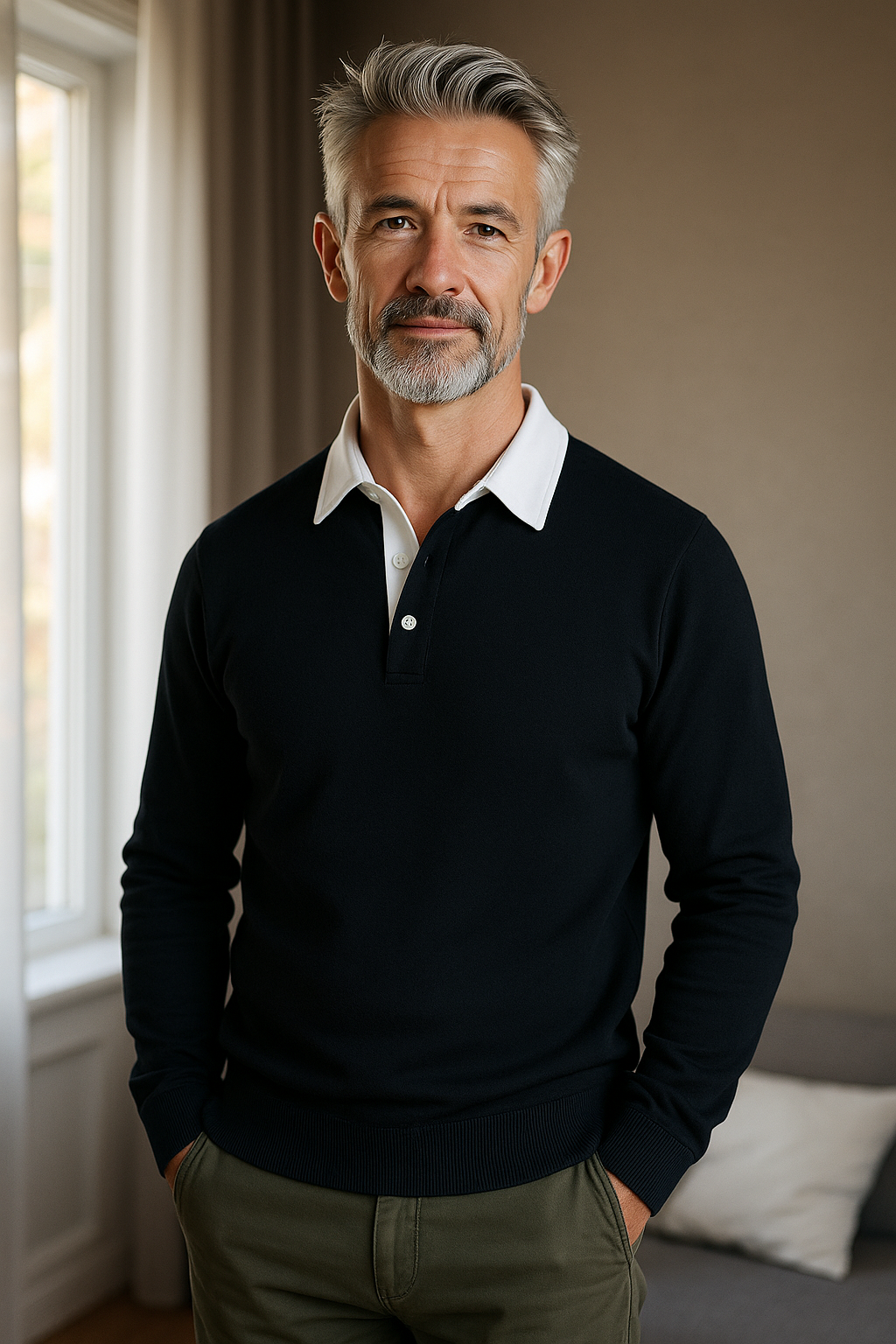 Sweter polo Andrew Collins™