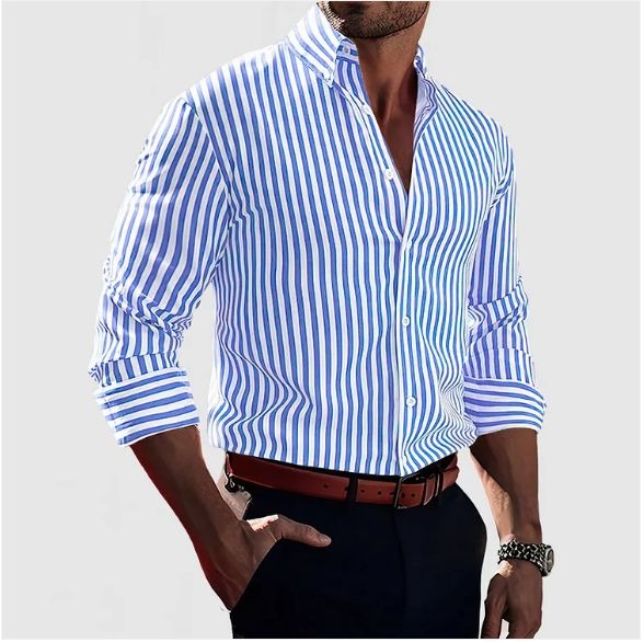 Elegancka Koszula w Paski Milano™