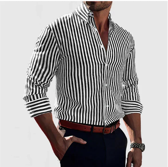 Elegancka Koszula w Paski Milano™